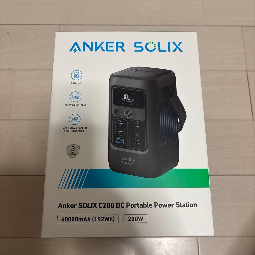 新品Anker SOLIX C200 ポータブル電源 60000mAh 192