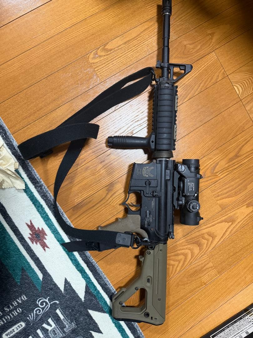 東京マルイM4フルメタルカスタム ELCAN 付属品多数 ジャンク扱い