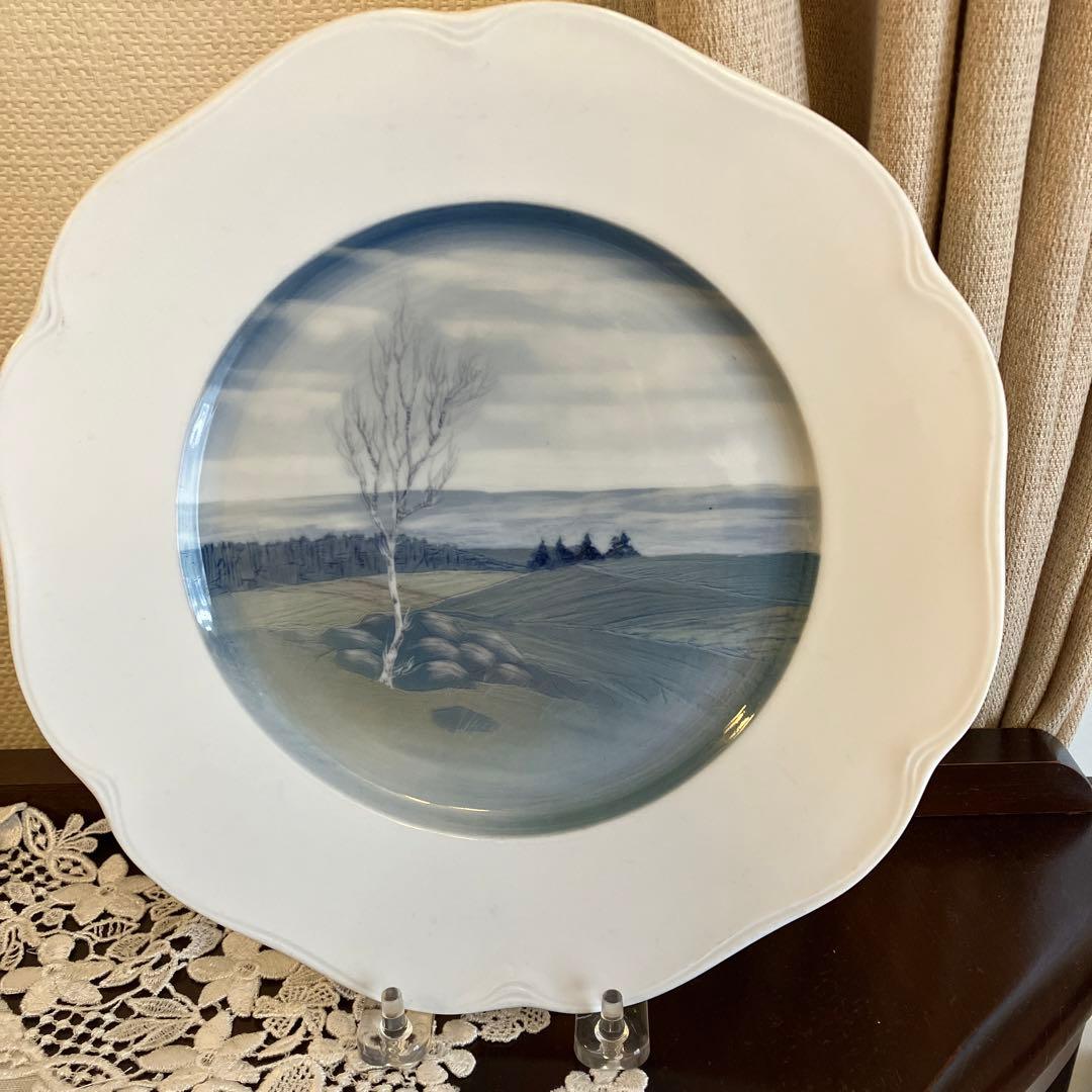 ドイツローゼンタール　ユーゲントシュティール　風景画プレート