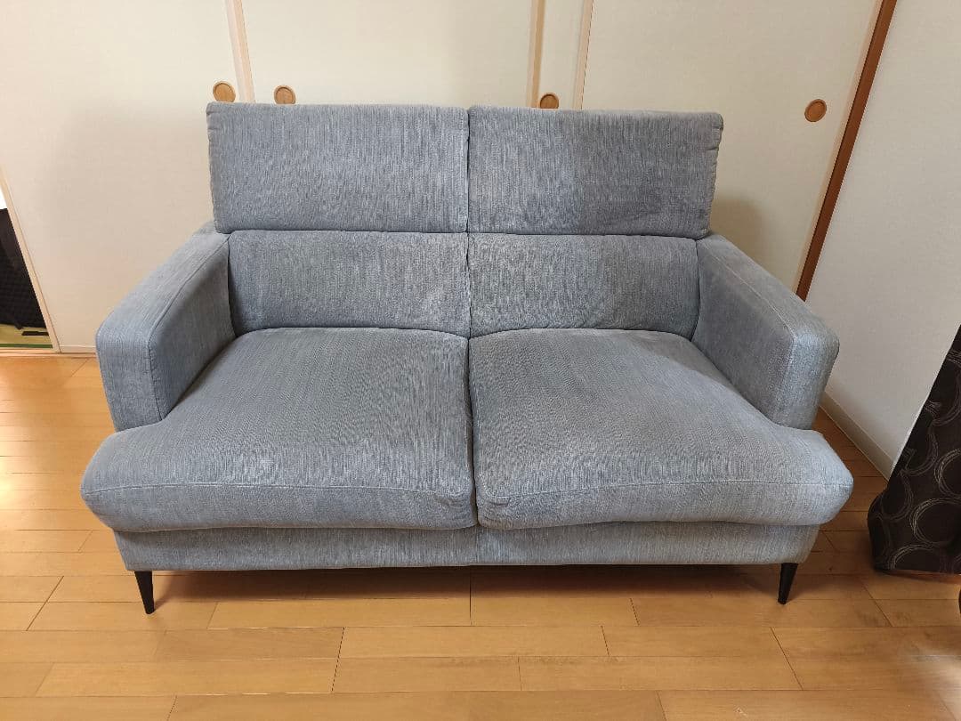 【引取り限定】2人掛け布張りソファ（サザーラ GY） ニトリ NITORI