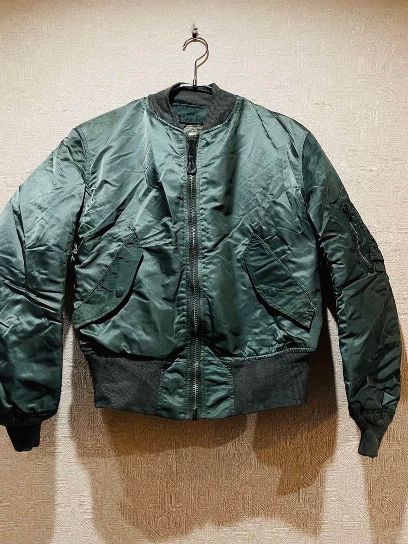 アルファ ma-1 ミリタリーJKT ヴィンテージ made im USA S