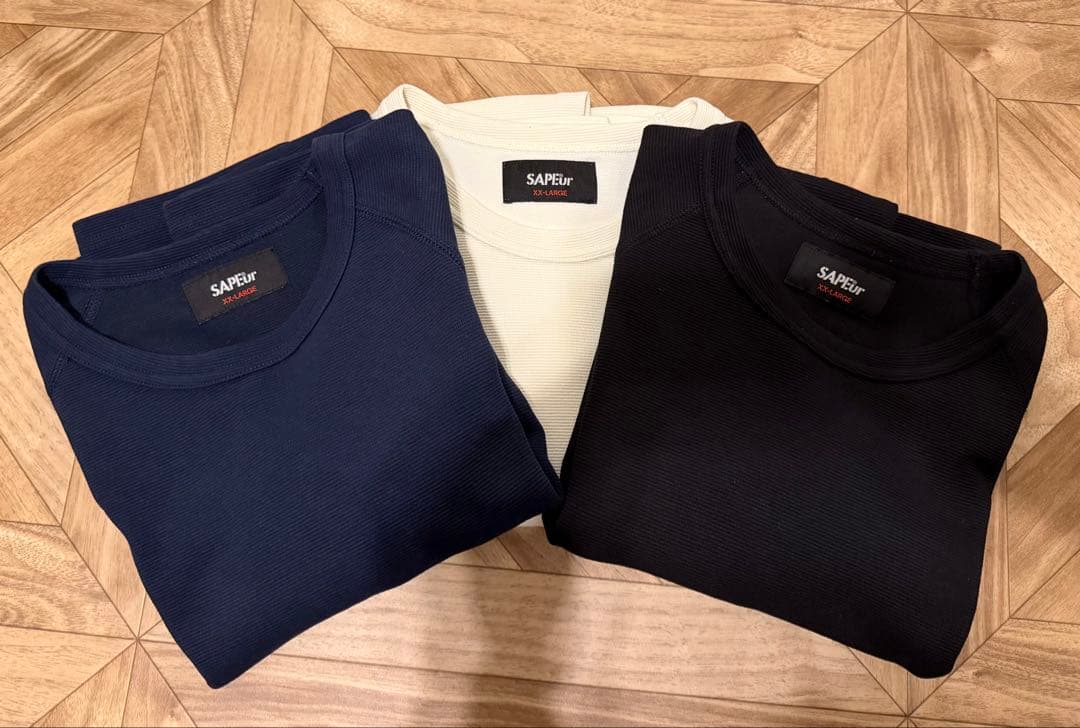 SAPEur 七分袖 サーマル 3枚セット XXL