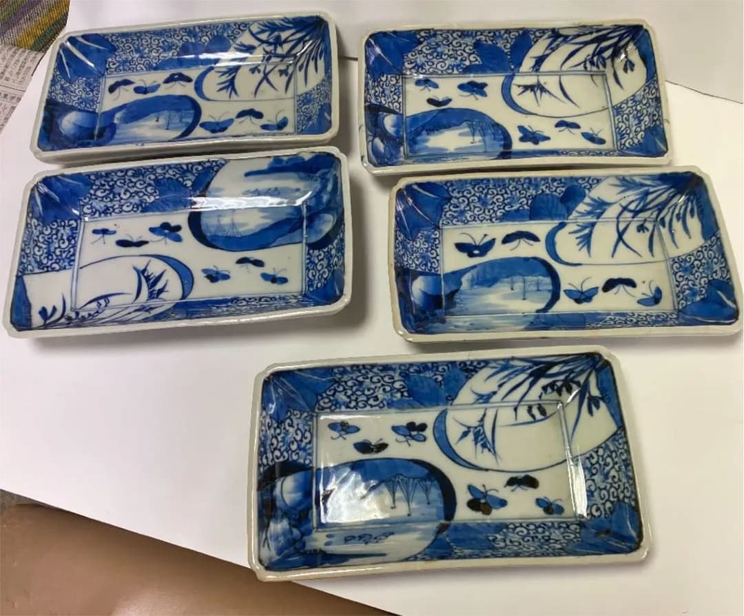 長皿 5枚 古道具 骨董品