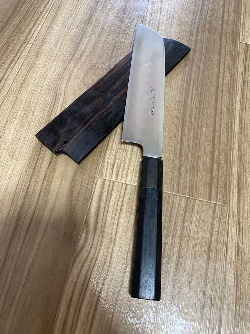 Mac］源昭忠　末広 別撰 和包丁　薄刃包丁 刃渡り22.5cm