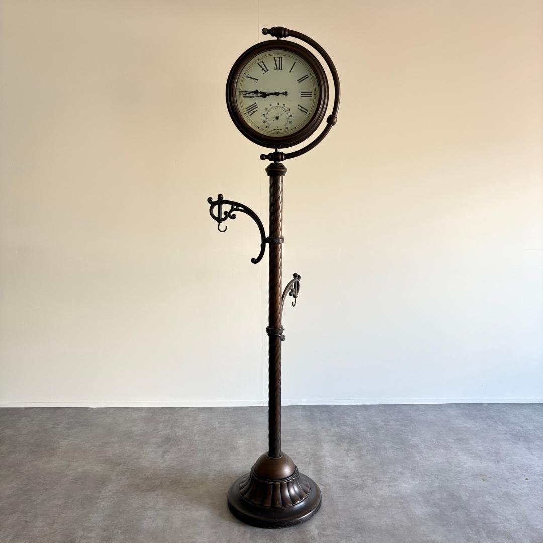 ヴィンテージ　ダブルフェイス　クロック スタンド型