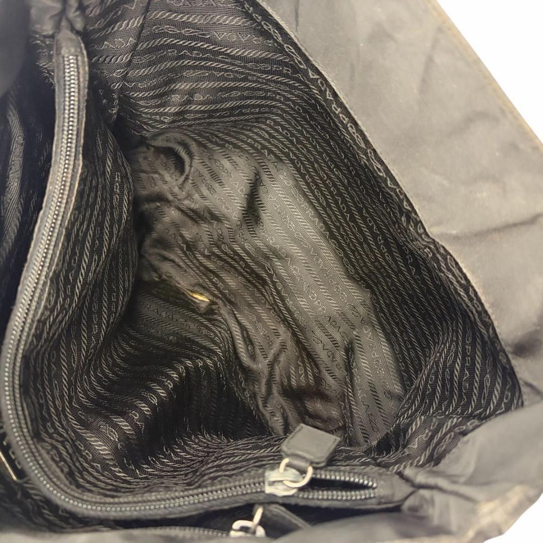 PRADA 三角ロゴ A4収納 トートバッグ ナイロン ブラック プラダ