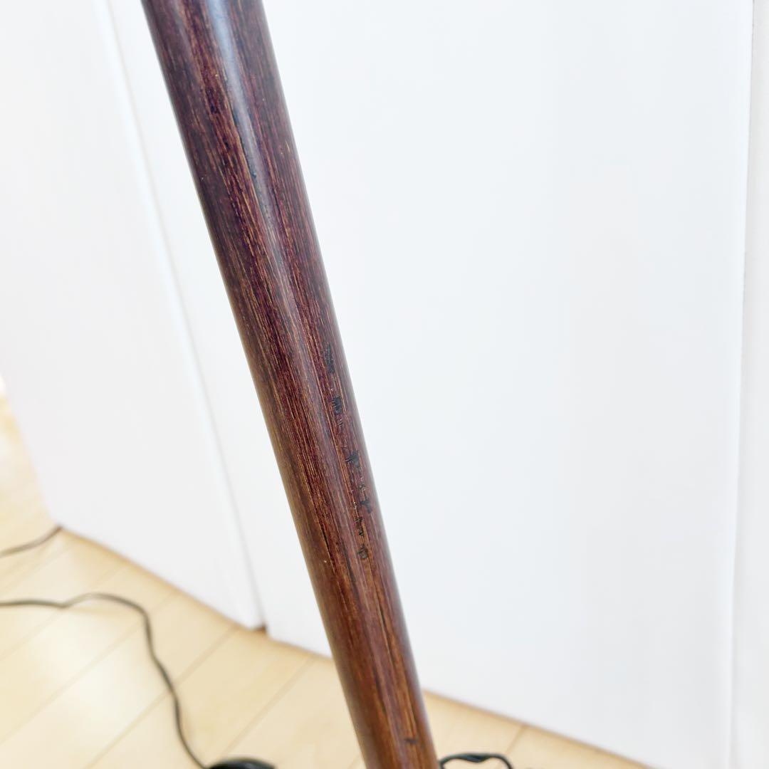 木製　フロアランプ　アンティーク　ロングランプ　　レトロ　スタンドランプ