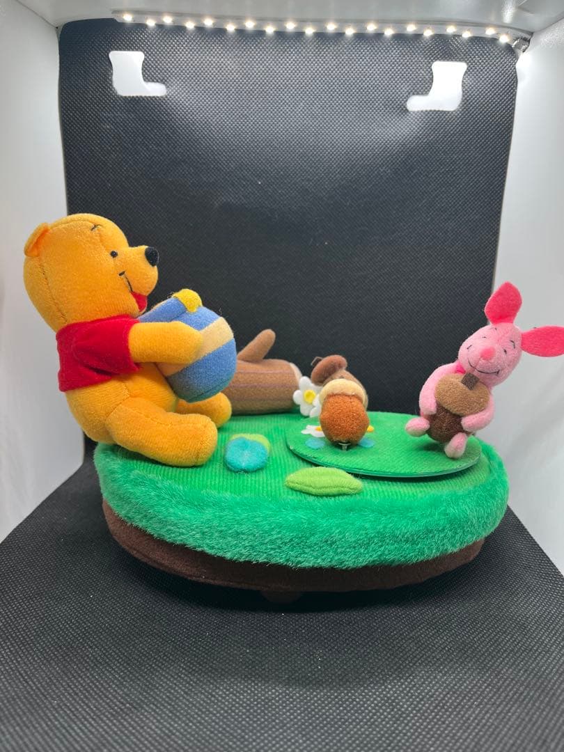ディズニー　プーさん　ピグレット　ぬいぐるみ　オルゴール　レトロ