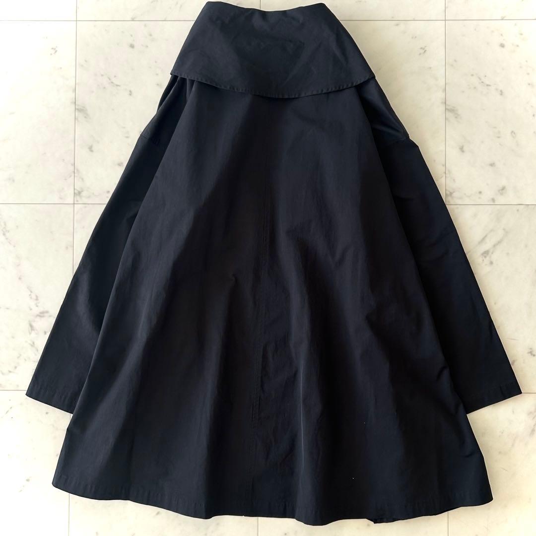 美品 ビアズリー BEARDSLEY コットン ライトコート ブラック 黒