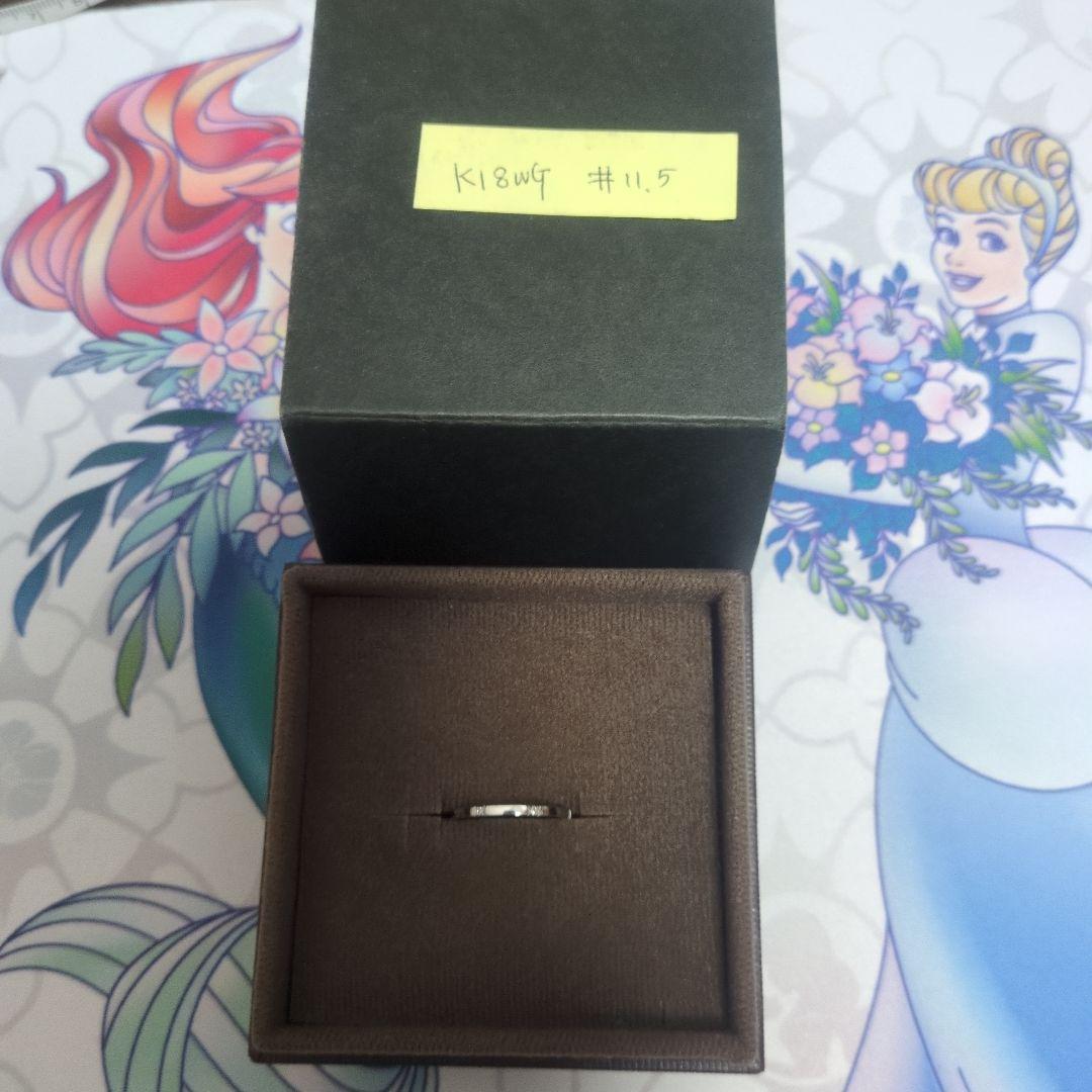 M*2様 K18WG　ダイヤモンド0.02ct　リング　指輪　11.5号