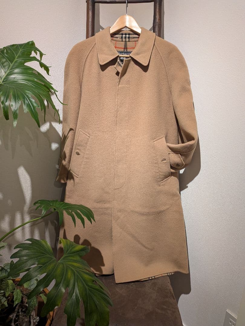 Burberrys ヴィンテージ メンズ ノバチェック ウールコート ベルト付き
