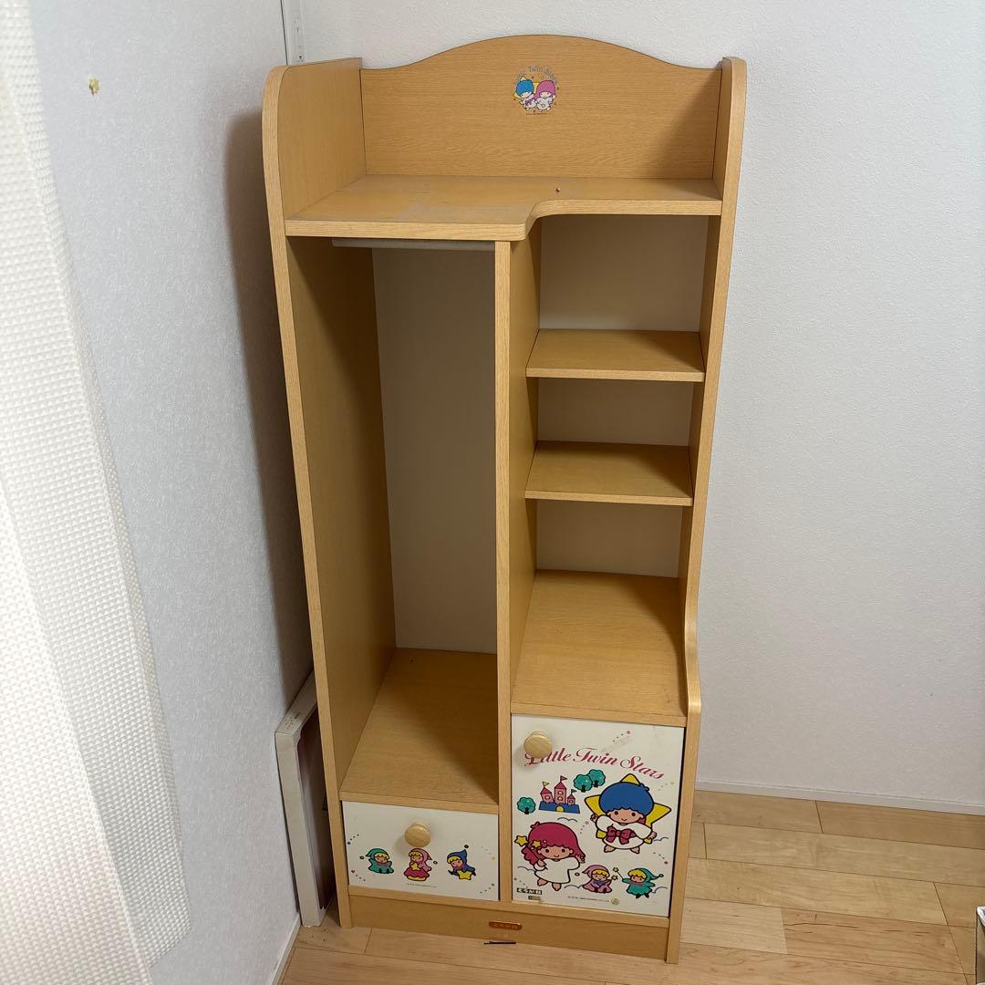 くろがね　サンリオ　キキララ　ラック　収納棚　キャビネット　レトロ