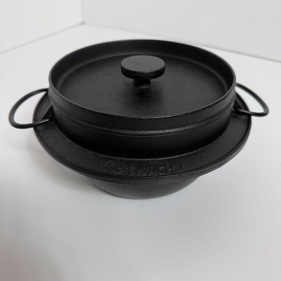 未使用品　南部鐵器の岩鋳　ご飯鍋　3合炊