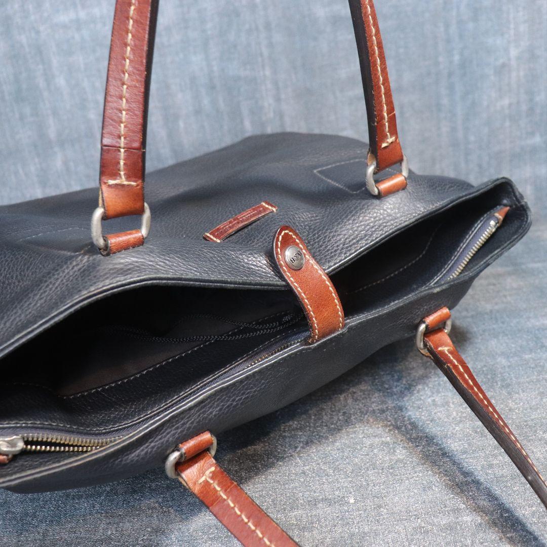 ダニエル&ボブ トゥモローランド別注 トートバッグ レザー A4可 ネイビー 茶