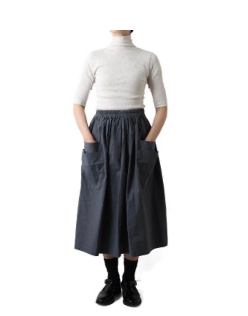 ホームスパン homspunバルキーシーチングダブルポケットギャザースカート S