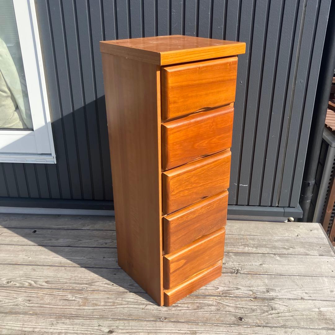 昭和レトロ 古家具 道具箱 木製チェスト 5段 箪笥 タンス 小物入れ 小物収納