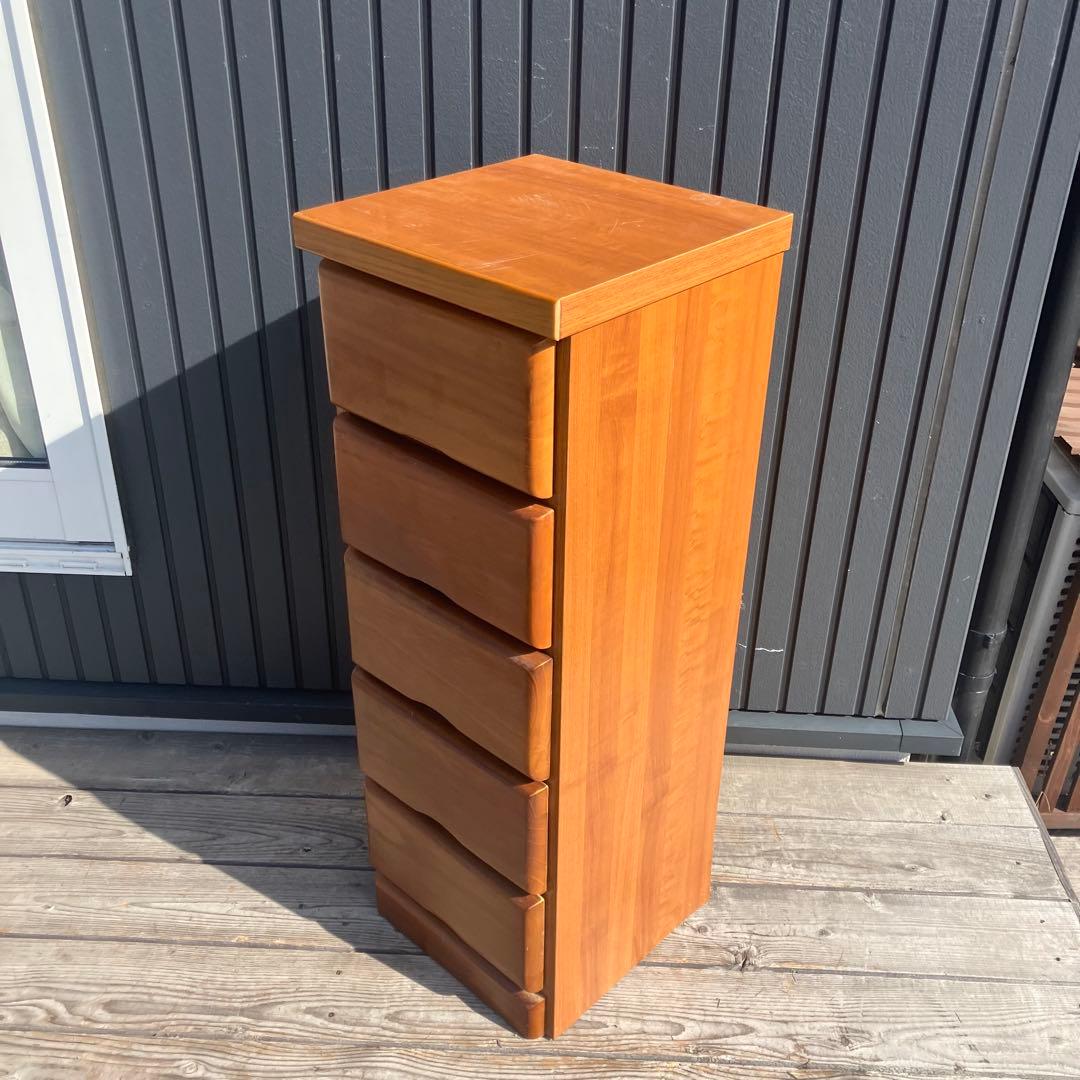昭和レトロ 古家具 道具箱 木製チェスト 5段 箪笥 タンス 小物入れ 小物収納