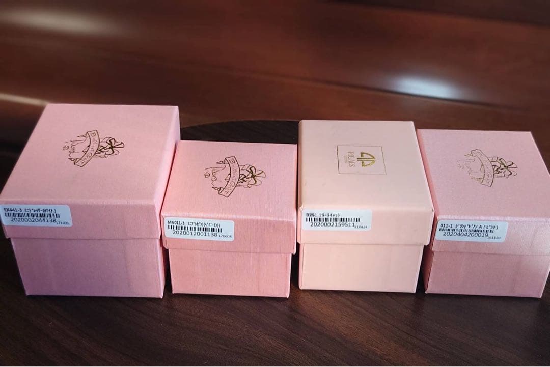 【新品未使用】ジュエリーボックス4箱セット