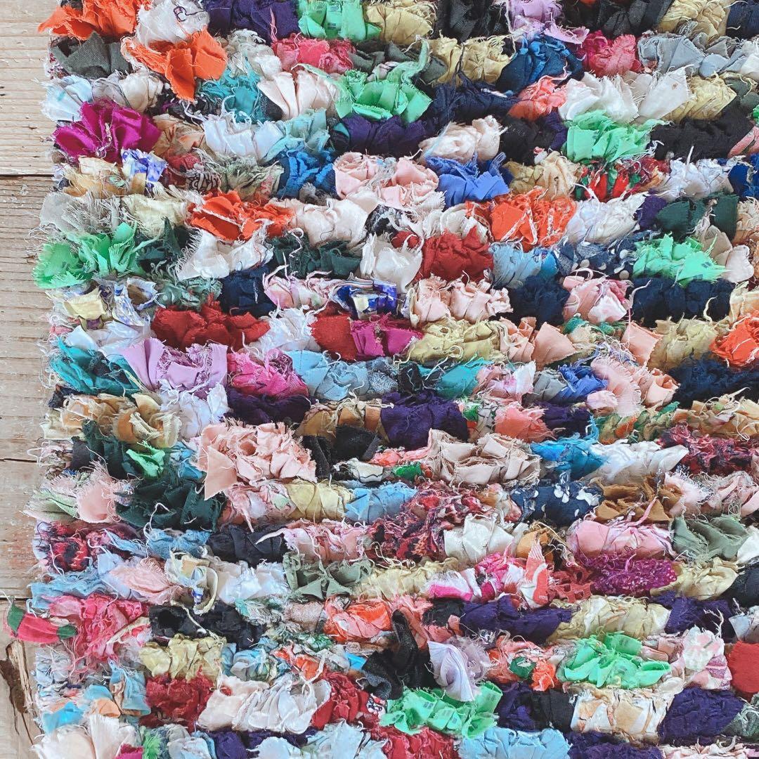 モロッコ ボシャルウィット Boucherouite ラグ カーペット③