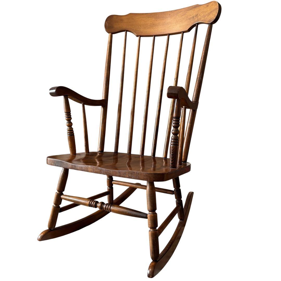 ロッキングチェア　アーム　 チェア 椅子 ウッドチェア　ウインザー