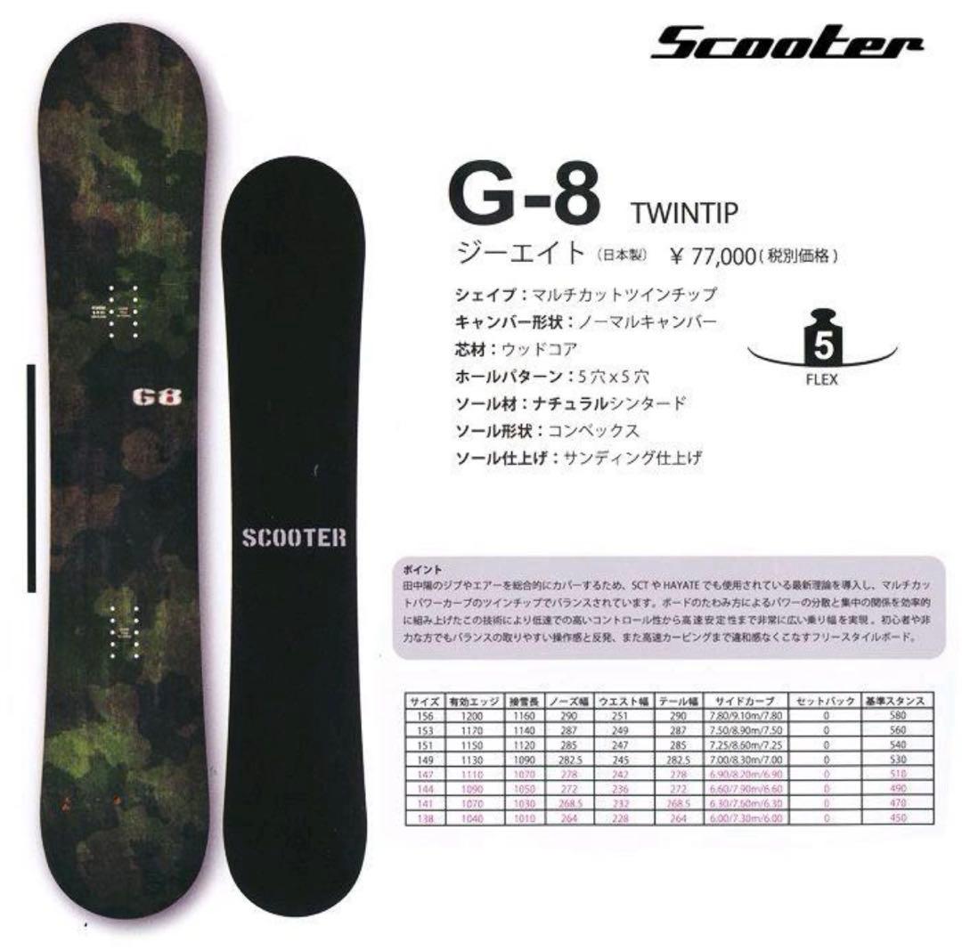 スノーボード スクーター スノボ　板　138 SCOOTER レディース