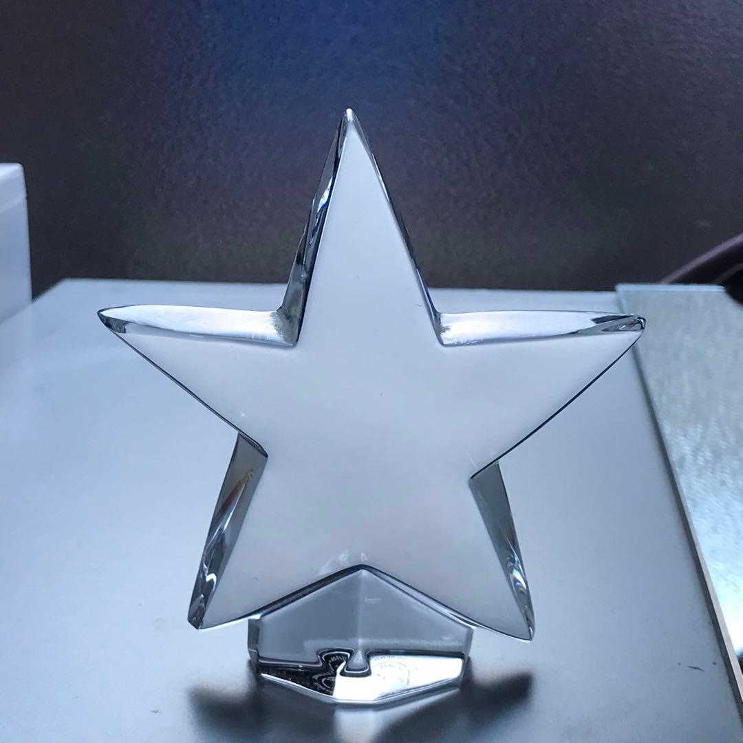 稀少きらめく美★オールドバカラ Baccaratフィギュリン☆一番星☆クリスタル