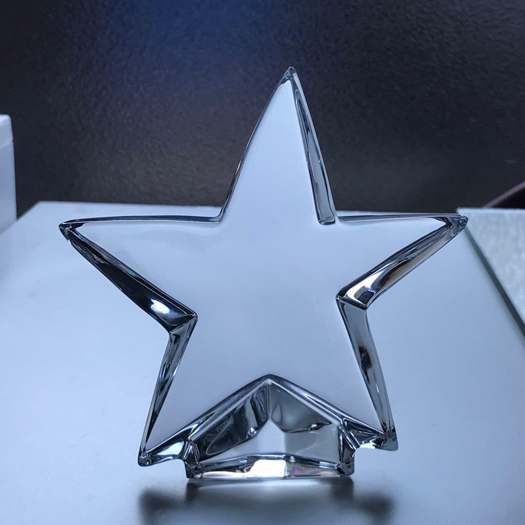 稀少きらめく美★オールドバカラ Baccaratフィギュリン☆一番星☆クリスタル