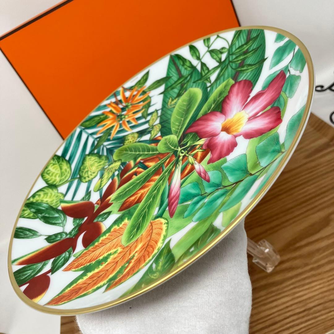 エルメス　パシフォリア　デザートプレート　No.1,2 2枚組　箱付き