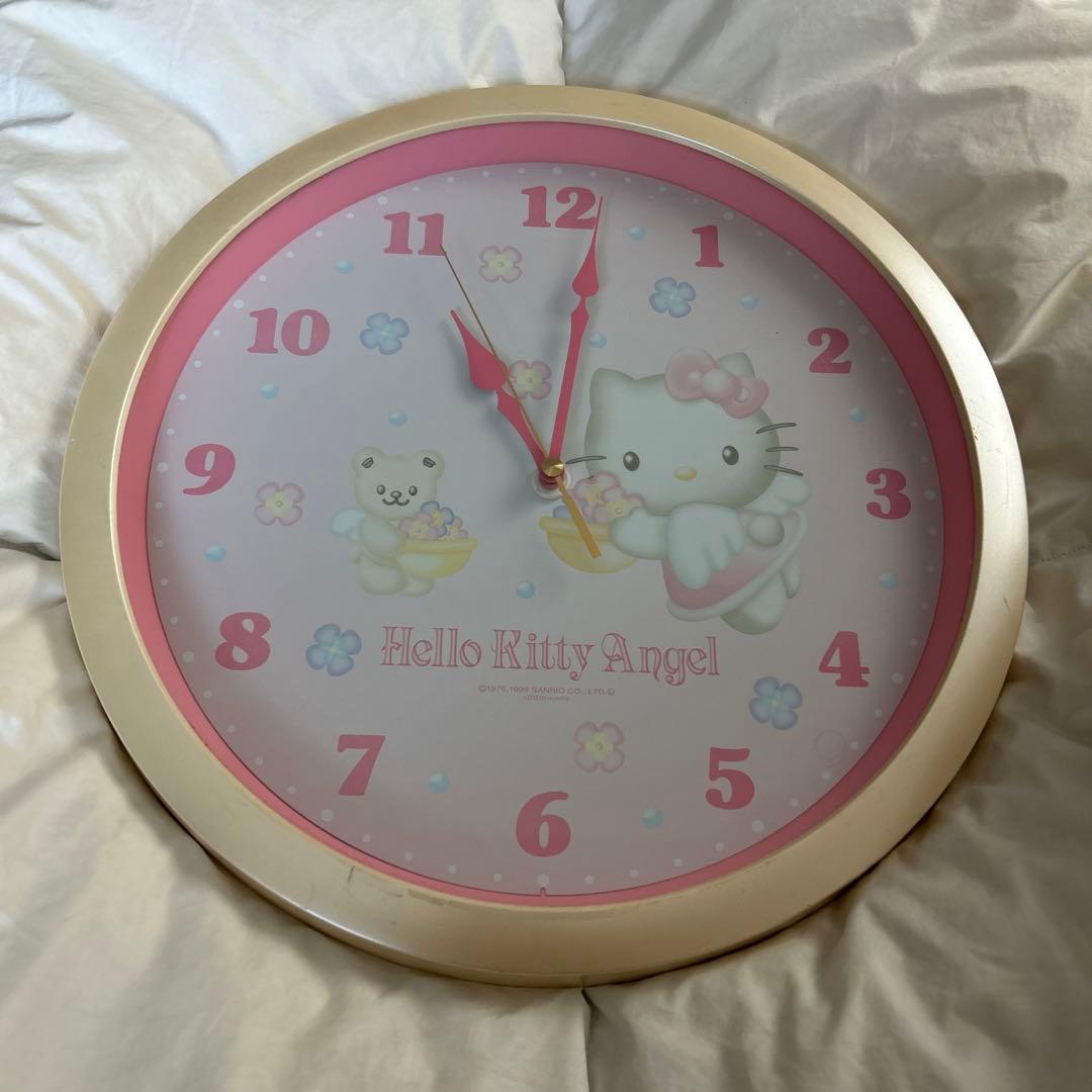 A-160)キティちゃんの壁掛け時計(サンリオ)