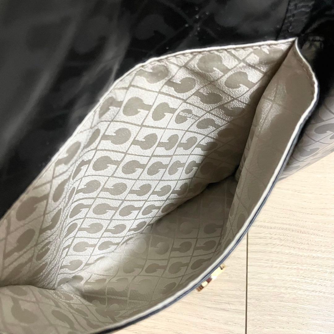 未使用タグ付/ゲラルディーニ　ミニボストン　ハンドバッグ　ソフティ　現行　黒