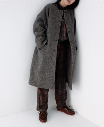 nest Robe ブリティッシュ ノーカラーコート