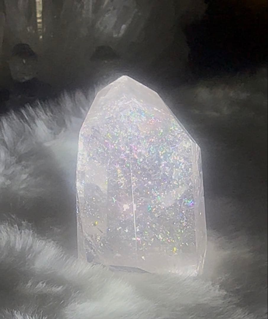 ピンクアゼツライト 虹あり Select by Amulet〜天然石〜