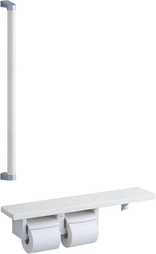 TOTO 天然木手すり61シリーズ トイレットペーパーホルダーと棚セット