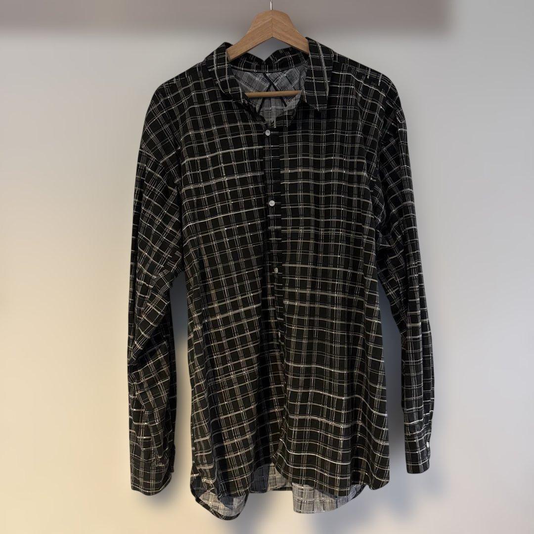 POSTALCO チェック柄シャツ ブラック/ホワイト