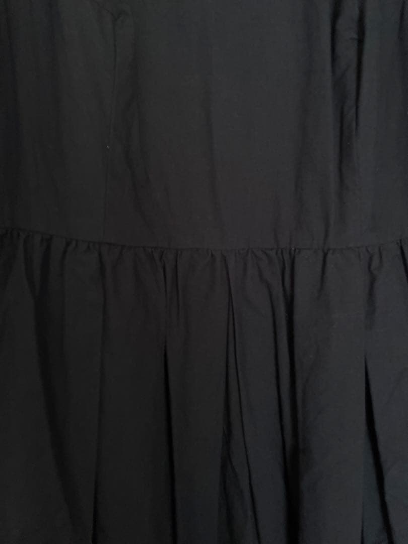 YAECA WRITE タックワンピース　BLACK Sサイズ