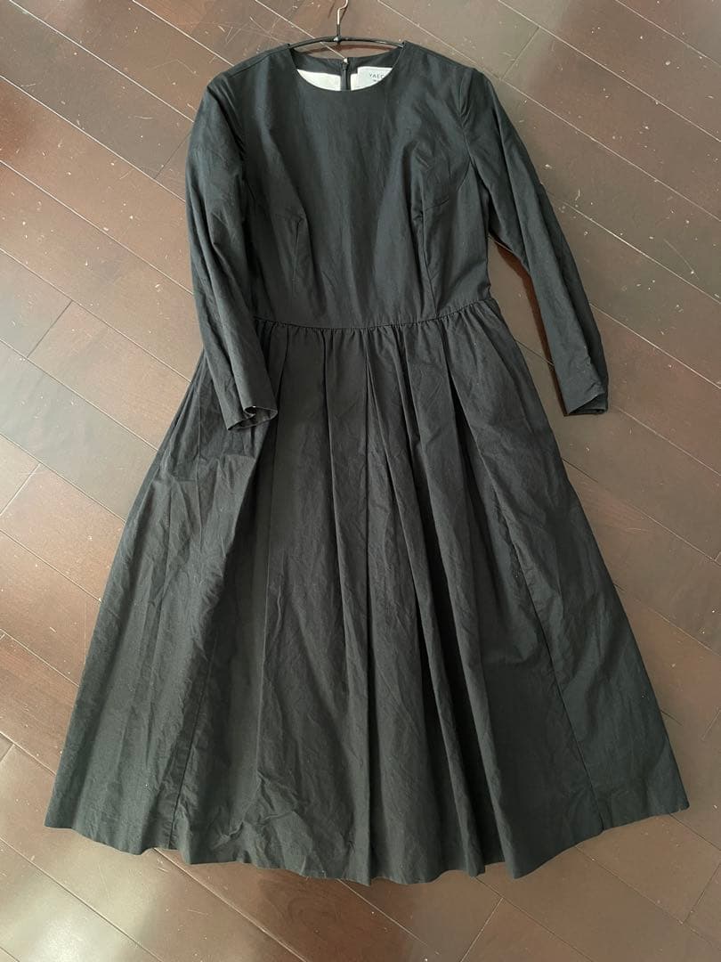 YAECA WRITE タックワンピース　BLACK Sサイズ