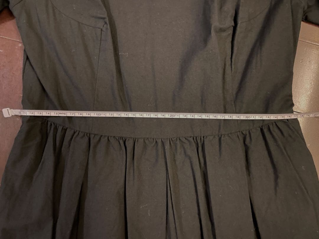 YAECA WRITE タックワンピース　BLACK Sサイズ