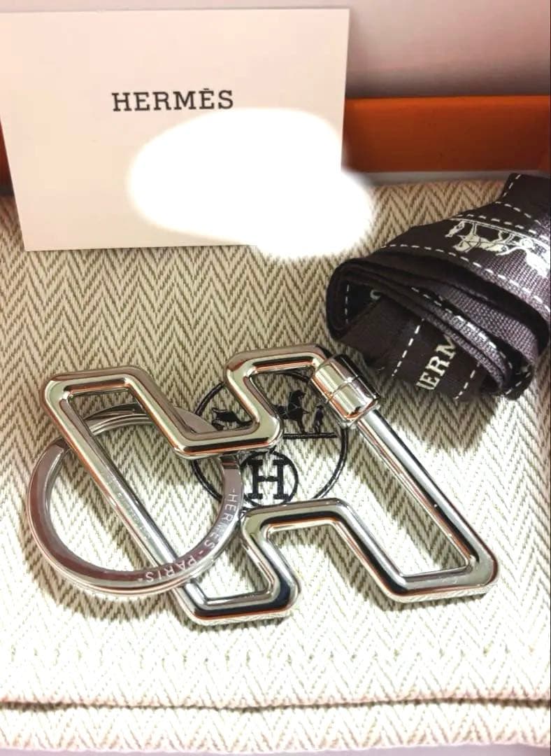 新品 Hermes エルメス キーリング キーホルダー H・トゥ・スピード
