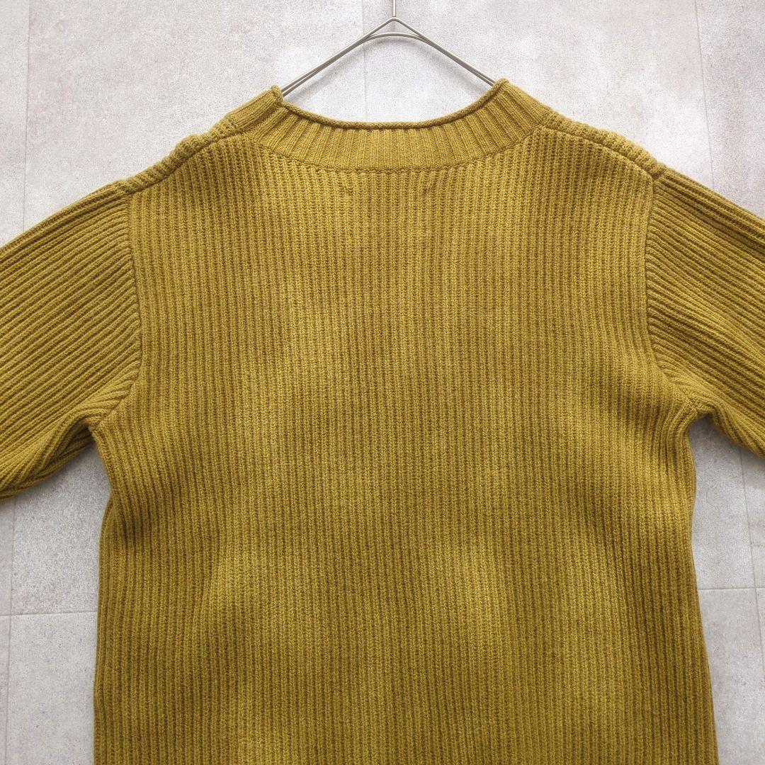 美品✨ マーガレットハウエル ニット ウール セーター リブ編み マスタード M