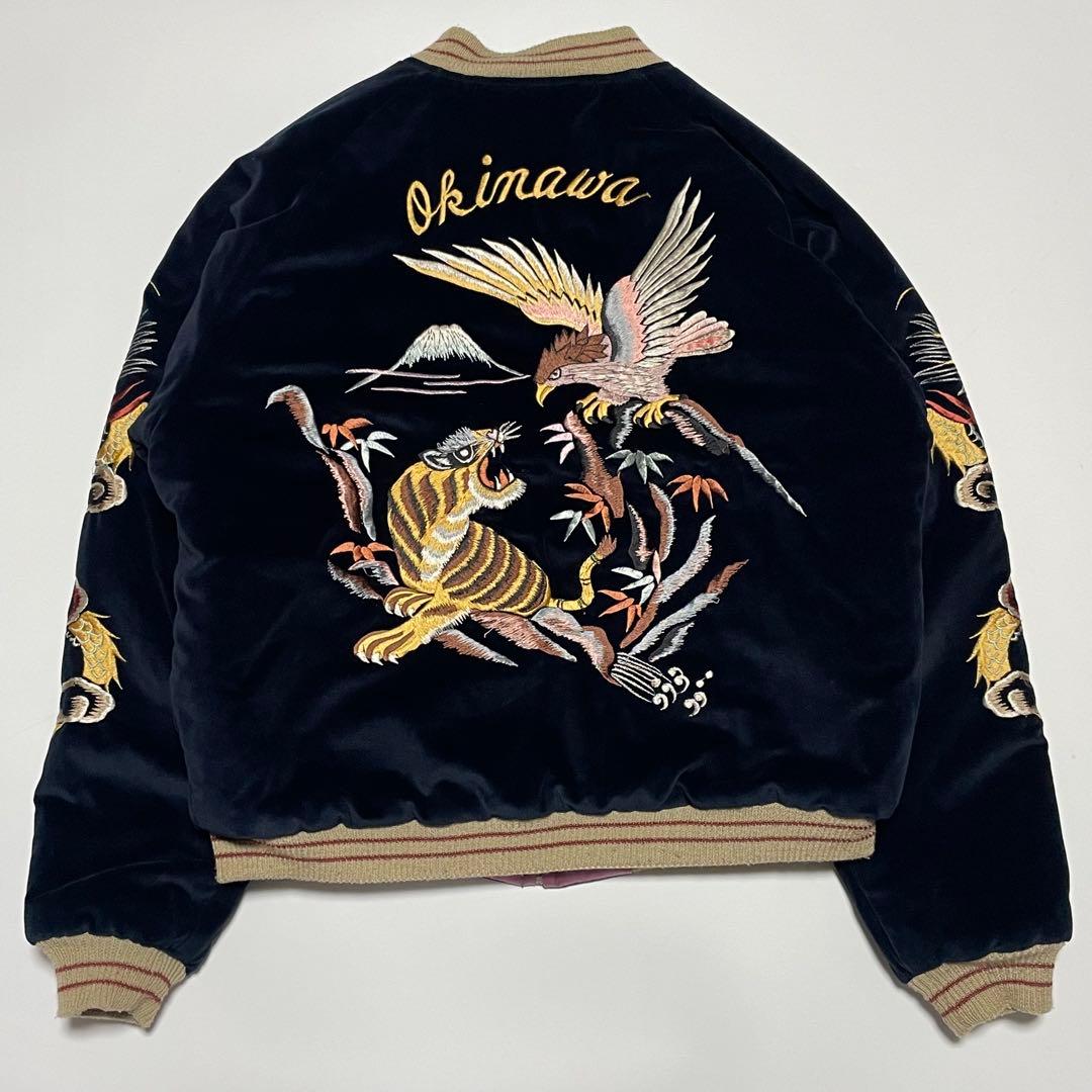 TAILOR TOYO テーラー東洋 スカジャン 別珍 鷹×虎 USMC 龍　L