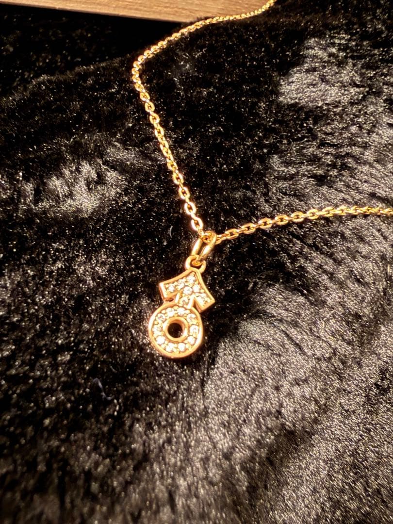 定価7万 IVXLCDM K10 パヴェダイヤモンド ペンダント ネックレス