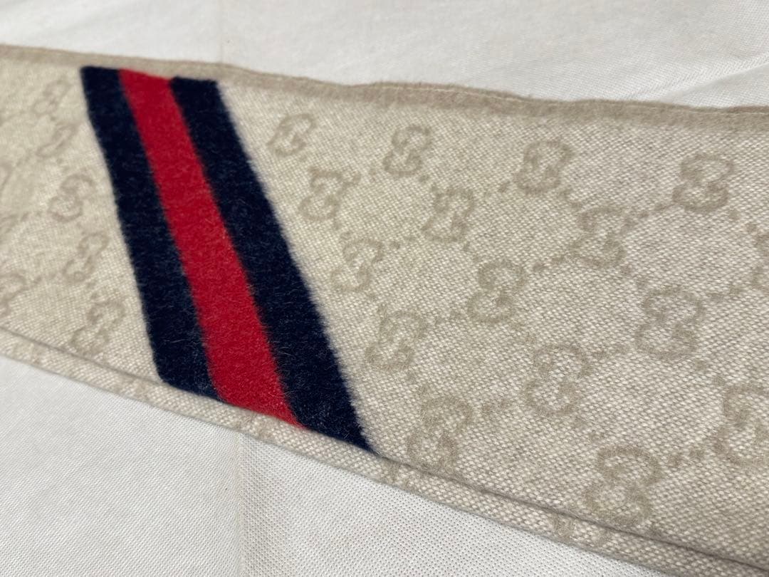 M8041 未使用 GUCCI グッチ マフラー シェリーライン