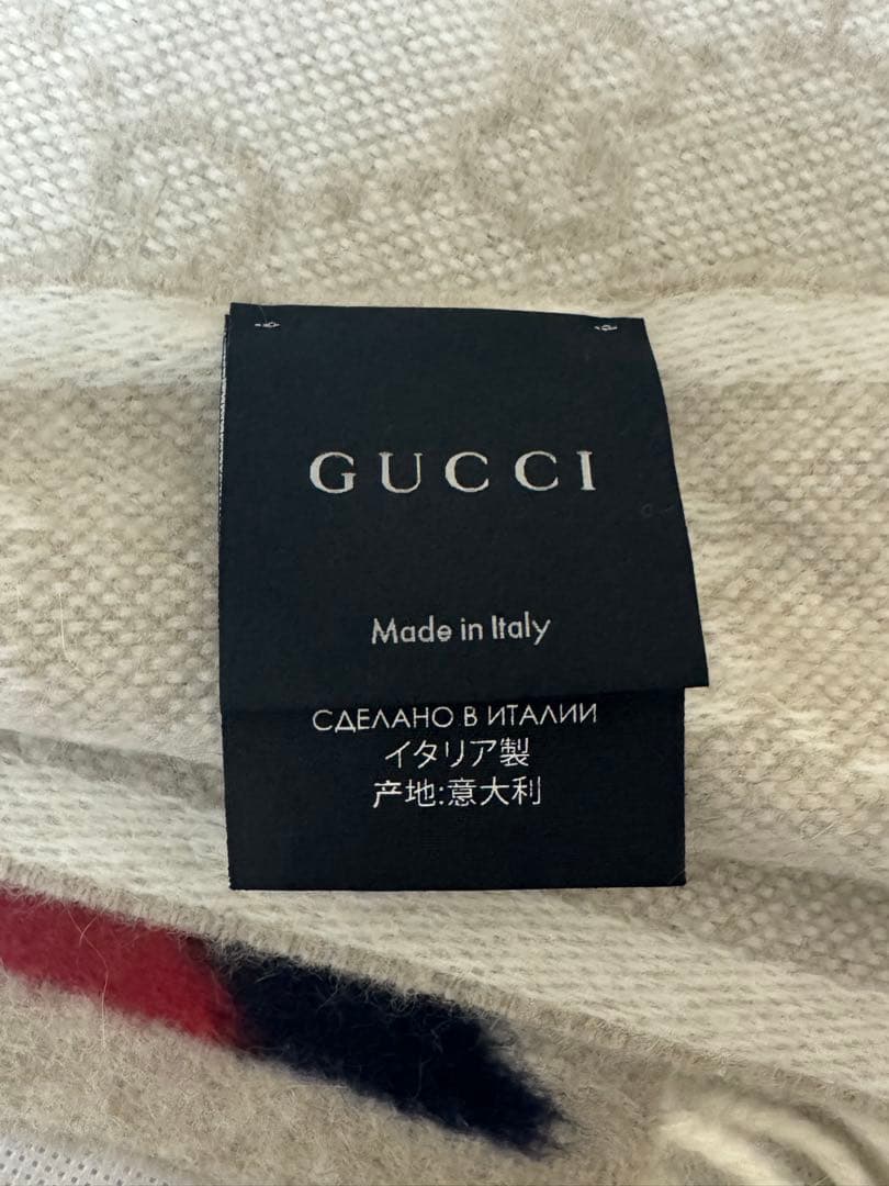 M8041 未使用 GUCCI グッチ マフラー シェリーライン