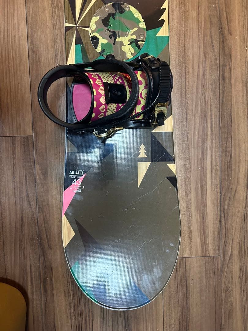 女性用HEADスノーボード板& ビンディング(別メーカー)付き143cm