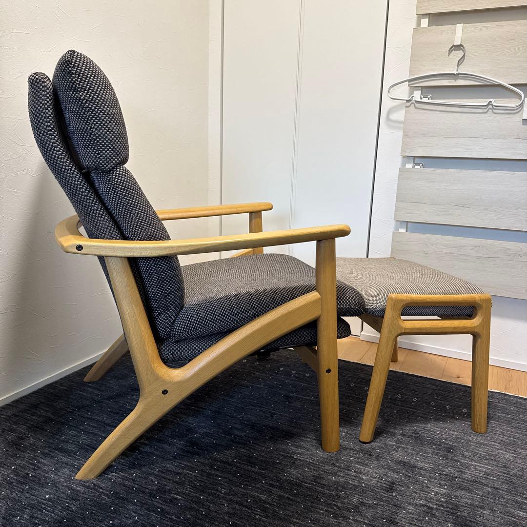 浜本工芸リクライニングチェア&スツール