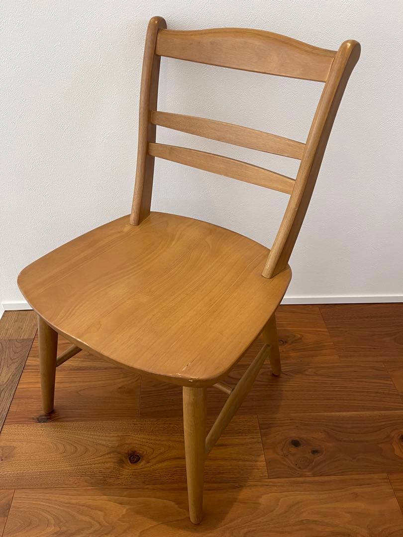 松田家具　木製 ダイニングチェア ナチュラル シンプルデザイン椅子　アンティーク