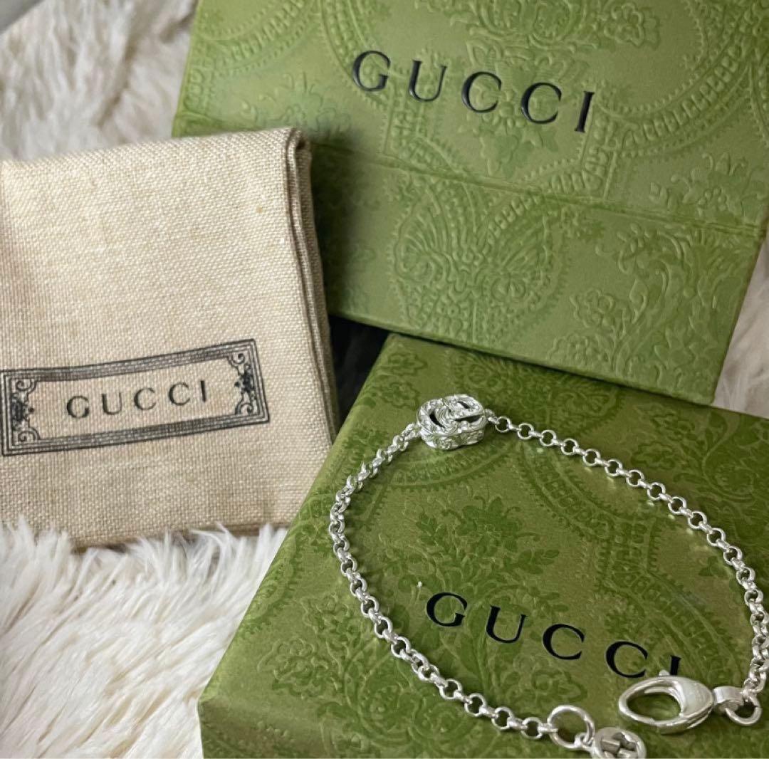 GUCCI ダブルGブレスレット シルバー