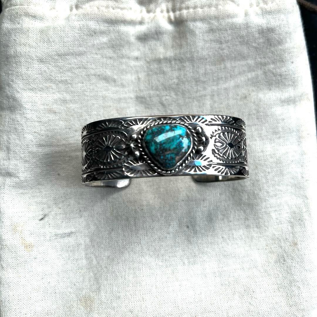 【HRM】ターコイズストーン シルバーバングル