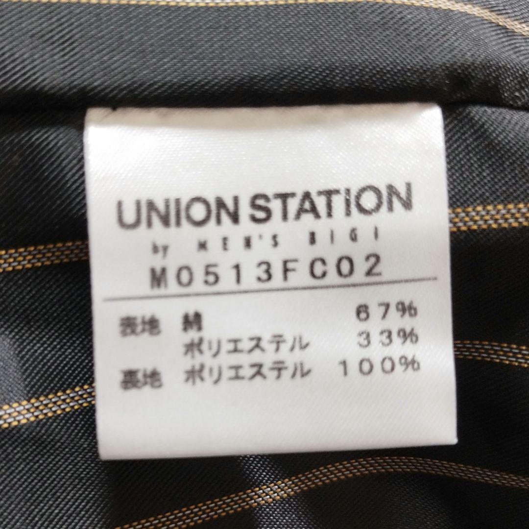 メンズビギ ユニオンステーション　コットンギャバトレンチコート　光沢ベージュ　L