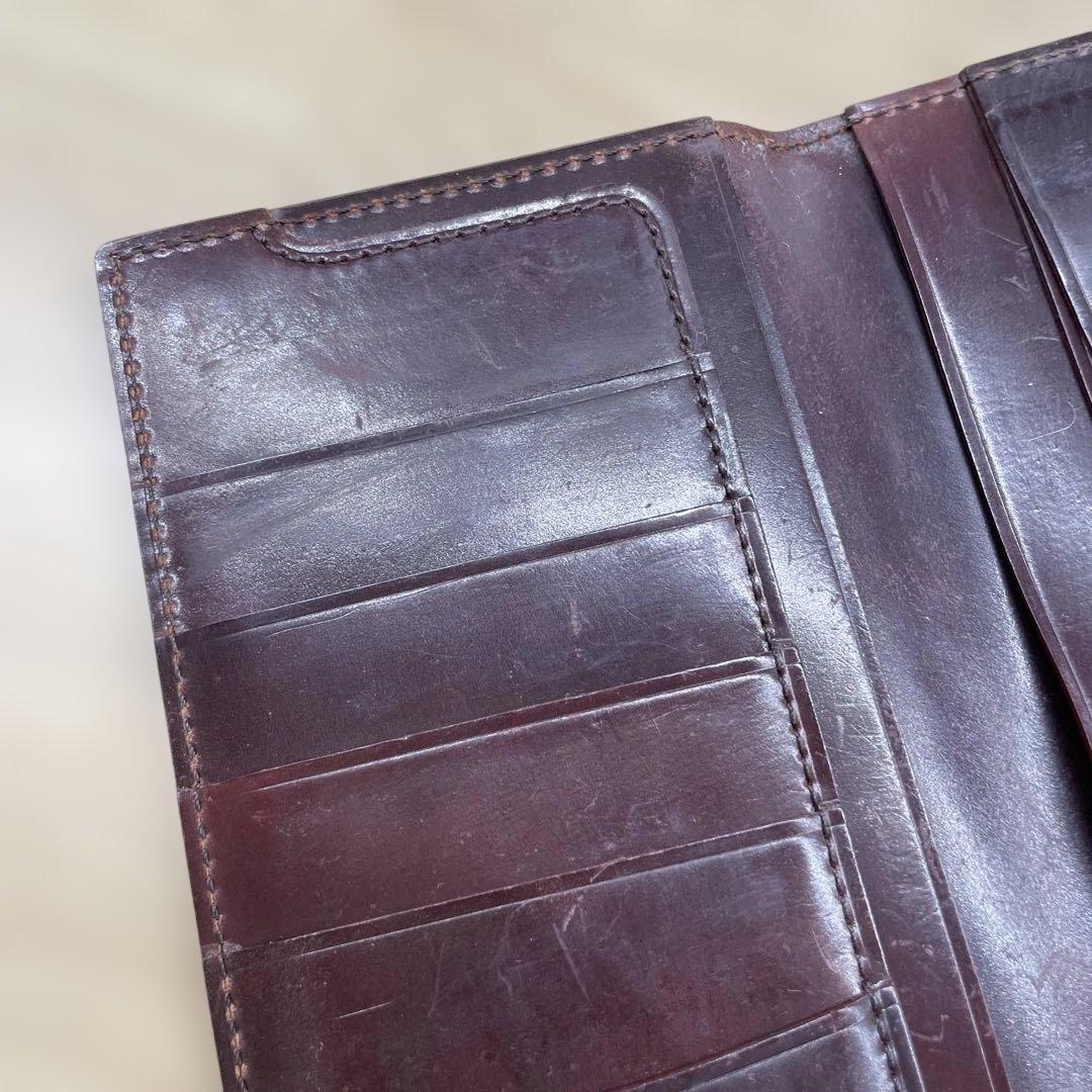 SHELL CORDOVAN シェルコードバン 2マチ無し 長財布　ganzo